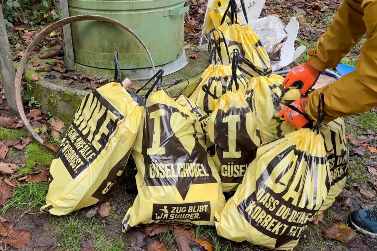 Nachhaltigkeitsaktionstag Abfallsäcke